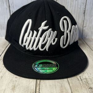 Outer Banks Black White Embroidered SnapBack Cap Hat KBethos Adjustable